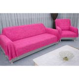 Mandaş Tekstil Mandaş Şönil Dokuma Koltuk Örtüsü Maxi Takım 3+3+1+1 Fuşya - 170 x 300 cm