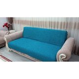 Mandaş Tekstil Şönil El Dokuma Kolsuz Koltuk Örtüsü (3+3)-Petrol - 175 x 220 cm