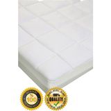 Mandeep Yatak Pedi Yatak Koruyucu Yatak Şiltesi Micro Pamuklu Kumaş 400 Gram Full Kenar Fitted - 200 x 200 cm - Beyaz