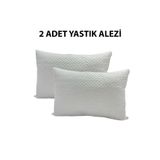 mandeep yatak Sıvı Geçirmez Kapitoneli Yastık Alezi Yastık Koruyucu 2 Adet