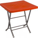 Mandella 80x80 cm Katlanır Ayaklı Turuncu Masa