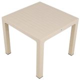 Mandella 90x90 cm Elit Rattan Çöl Beji Masa