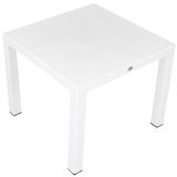Mandella Elit Rattan Beyaz 90x90 cm Masa