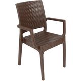Mandella Elit Rattan Koltuk (2 Adet) KAHVERENGİ - Kahverengi