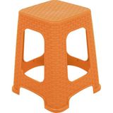 Mandella Sağlam Plastik Karizma Rattan Tabure Tik - 1
