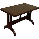 Mandella Zeugma Rattan Masa Kahverengi 70x120 cm Konforlu ve Şık Bahçe Mobilyası 1 Adet