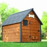 Mandu Xlarge Isı Yalıtımlı Ahşap Köpek Kulübesi