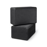 Manduka Geri dönüştürülmüş EVA köpükten yoga bloğu, konfor için konturlu kenarlar, her yoga pozunda denge ve destek için sağlam stabilite – Thunder, 22,9 cm U x 15,2 cm Y x 10,2 cm D (2 adet)