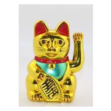 Maneki Neko Feng Shui Bereket Şans Mutluluk Çağıran Şans Kedisi Pilli Hareketli Pati Feng Shui Büyük