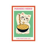 Maneki Neko – The Fortune Cat | Şans Kedisi Temalı Hediye Not Kartı Dekoratif Kartpostal | 10×15 cm