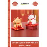 #Manekineko Japon Kültürü Maneki Neko Bereket El Sallayan Solar Panelli Dekoratif Şans Kedisi Vitrin