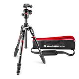 Manfrotto Befree Advanced Carbon Seyahat Tripodu Twist (Döner Kilit) Küre Başlı, Çanta Dahil (Canon, Nikon, Sony, DSLR, CSC, Aynasız Kamera için, Taşıma Kapasitesi: 8 kg, Paket Boyutu: 41 cm, Ağırlık: 1,25 kg)