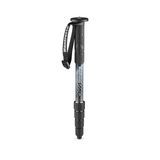 Manfrotto Element MII MMELMIIA5BK, Hafif 5 Bölümlü Alüminyum Seyahat Kamerası Monopod, Bilek Kayışlı, Kauçuk Tutamak, Bükümlü Kilitler, 15 kg kadar yükleme, Kompakt Kameralar için, Aynasız, DSLR