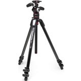 Manfrotto MK055CXPRO33WQR 055 Carbon 3-Section Tripod With 3-Way Head + Move