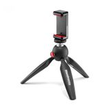 Manfrotto MKPIXICLMII-BK, Mini Tripod, Evrensel Akıllı Telefon Kelepçesi, İtalya'da Üretilmiştir, Kılıflı veya Kılıfsız iPhone için, CSC, Vlogging, Videografi, Siyah