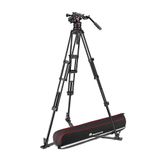 Manfrotto MVKN12TWINGA Nitrotech 612 Fluid Video Kafası, Çift Borulu Tripod, Alüminyum, DSLR'ler, Aynasız, Video ve Cinema Kamera Sistemleri için, 12 kg Taşıma Kapasitesi