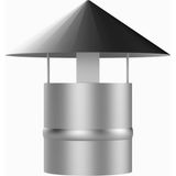Mangal Barbekü Galvaniz Baca Şapkası 200 mm