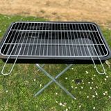 Mangal Kamp - Emaye Siyah Pratik / Şipşak Mangal 60 cm