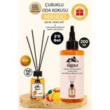 Mango 2'Li Set Bambu Çubuklu Oda Kokusu 110 Ml & Mango Yedek Likit Şişe 200 Ml