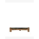 Mango Ağacı Standlı Cam Yuvarlak Servis Tabağı(30x6 Cm)