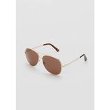Mango Aviator Çerçeve Güneş Gözlüğü - Altın