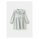 MANGO Baby %100 pamuklu çiçek desenli elbise
