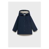 MANGO Baby Kapüşonlu koton parka