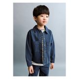 MANGO Baby Kürk yakalı denim mont