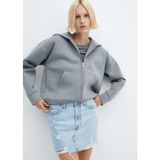 Mango Denim Mini Etek - Açık Denim