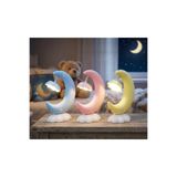 Mango Home Sarı Aydede Masal- USB Şarjlı LED Gece Lambası, Çocuk ve Bebek Odası Ay Tasarımlı Masa Lambası -Çift Fonksiyonlu Aydınlatma