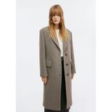Mango Kadın Oversize Yün Palto Kahverengi