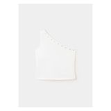 MANGO Kids Asimetrik eyelet detaylı bluz