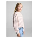 MANGO Kids Çizgili koton sweatshirt
