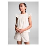 MANGO Kids Fırfırlı ve büzgülü bluz