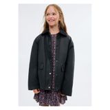 MANGO Kids Kontrast yaka denim parka