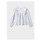 MANGO Kids Volanlı çiçekli bluz