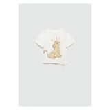 MANGO Kirik Beyaz Kız Bebek T-Shirt 77010384