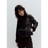 Mango Kürk Detaylı Biker Ceket - S - Kahverengi