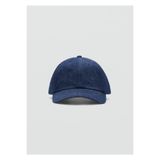 MANGO Man %100 pamuklu denim kasket şapka