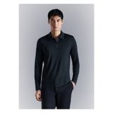 MANGO Man Comfort stretch fermuarlı polo yaka gömlek