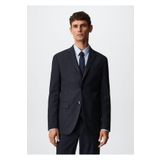 MANGO Man Dar Kesim Kareli Blazer Ceket
