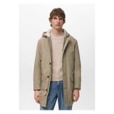 MANGO Man Su itici kapüşonlu kapitone parka