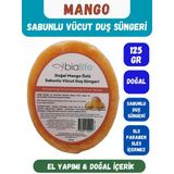Mango Özlü Doğal El Yapımı Sabunlu Vücut Duş Süngeri - Bialife