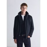 Mango Su geçirmez kapitone parka - 2XL - Gece Mavisi