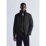 Mango Su geçirmez kapitone parka - L - Siyah