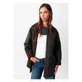 Mango Teen Kadife yaka pamuklu parka