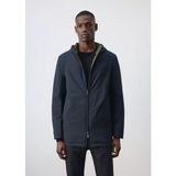 Mango Water-repellent çift taraflı kapitone parka - XS - Gece Mavisi