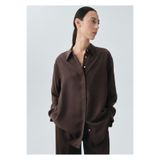 MANGO Woman %100 ipek oversize gömlek