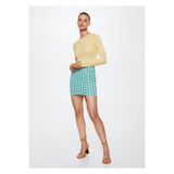 Mango Woman 37041315 Turkuaz Kadın Yetişkin Etek
