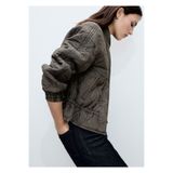 Mango Woman 57006024 Kapitone Bomber Ekru Kadın Ceket